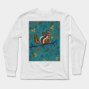 Chipmunk with scarf Long Sleeve T-Shirt